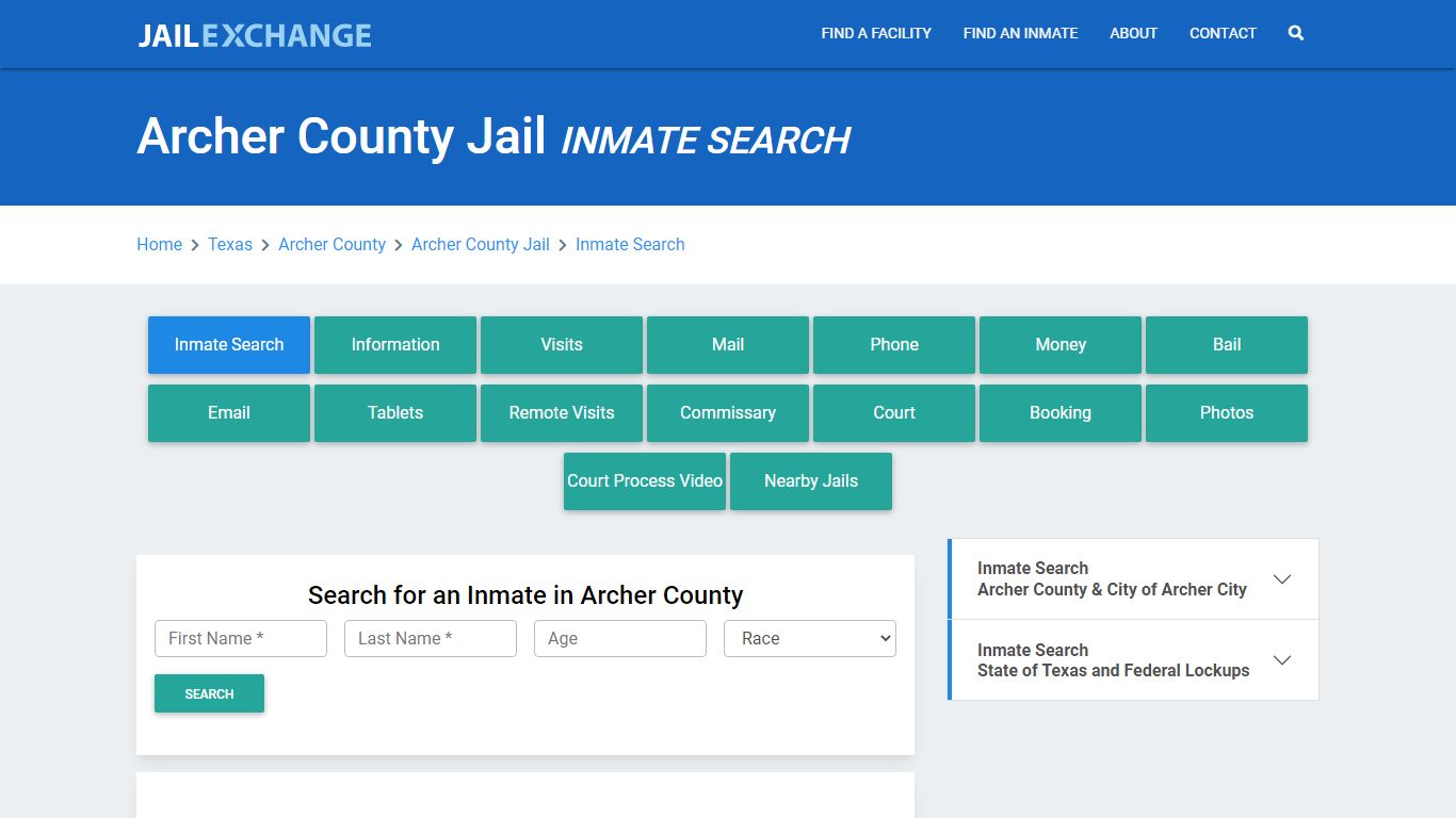 Archer County Jail, TX Inmate Search: Roster & Mugshots